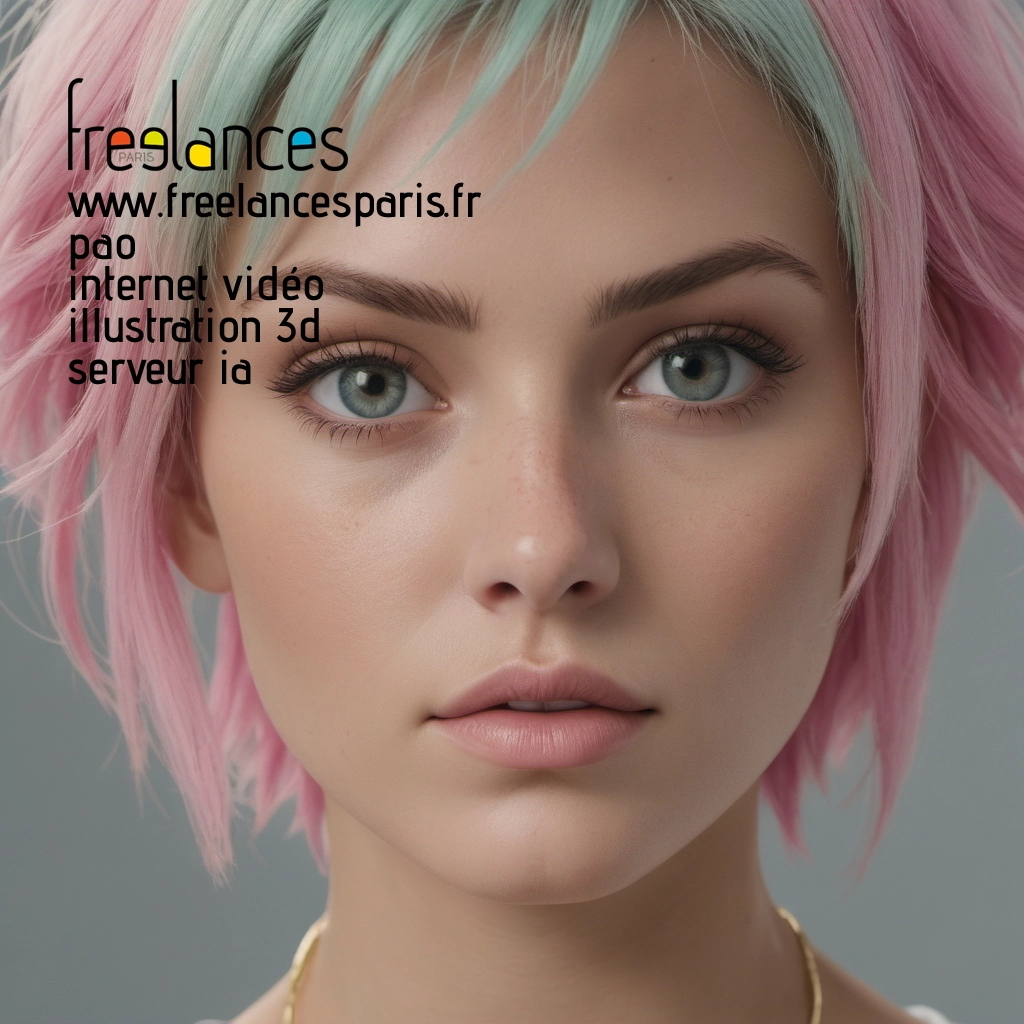 Pao mise en page internet vidéo illustration 3d serveur IA générative AI freelance paris studio de création magazines 8l6v3pj0